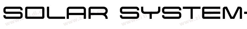 Solar System字体转换